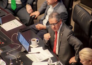 Higinio Martínez, en el Senado de la República. AMEXI Foto Ivonne Cárdenas