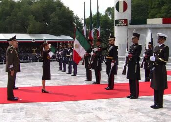 Homenaje a los Niños Héroes. AMEXI Foto Presidencia de la República