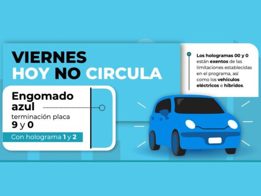Hoy No Circula 4 de septiembre. AMEXI