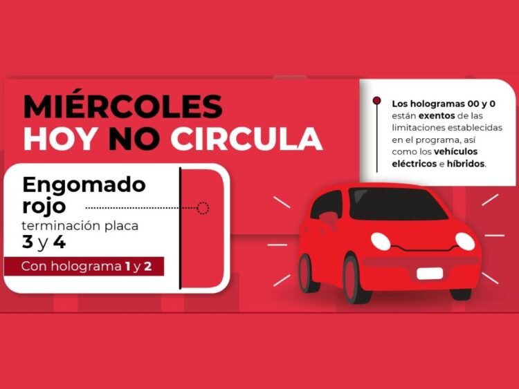 Hoy No Circula 9 de septiembre. AMEXI Imagen CAMe