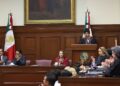 Corte del Acordeón. Hugo Aguilar rinde su primer informe como presidente de la SCJN. AMEXI Foto SCJN
