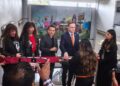 Inauguración del Mural de Manjarrez en la estación Puebla del Metro. AMEXI/ Foto: Manjarrez