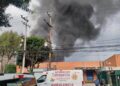 Incendio en empresa de Tlalnepantla. 5 de septiembre de 2026. AMEXI foto RRSS