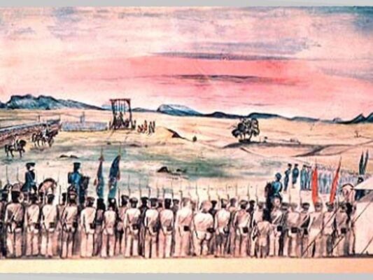 Irlandeses colgados. Memoria Política de México