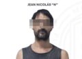 Jean Nicolás, detenido en Oaxaca. AMEXI Foto FGE Morelos
