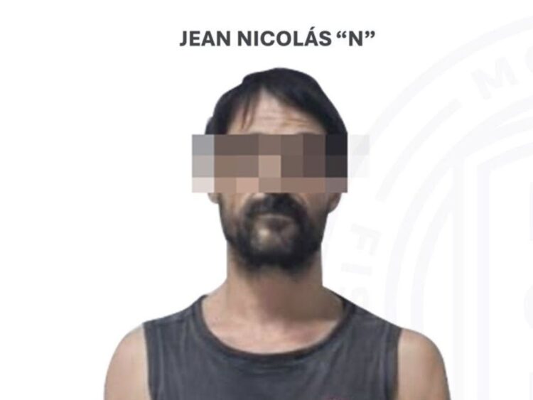 Jean Nicolás, detenido en Oaxaca. AMEXI Foto FGE Morelos