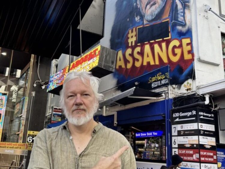 Julian Assange. AMEXI Foto X Julian Assange