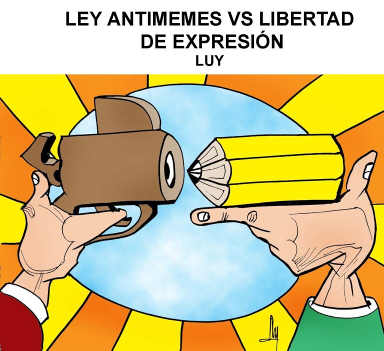 Cartón de Luy: Ley antimemes vs Libertad de expresión