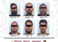 Los detenidos en el operativo de Puerto Peñasco. AMEXI Foto