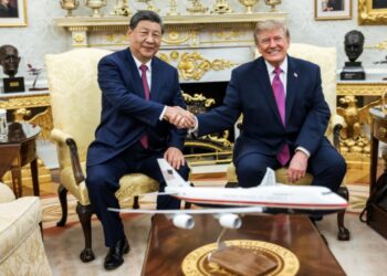 Donald Trump y Xi Jinping se reunieron este jueves en la Casa Blanca.