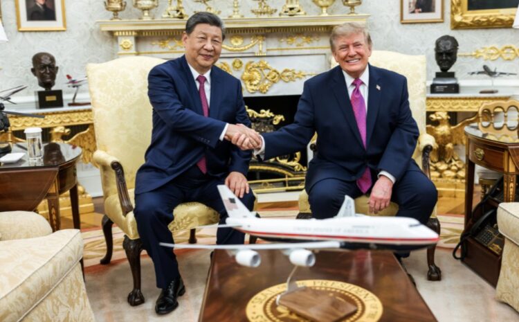 Donald Trump y Xi Jinping se reunieron este jueves en la Casa Blanca.