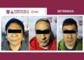 Los presuntos integrantes de La Unión Tepito detenidos. AMEXI