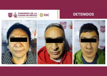 Los presuntos integrantes de La Unión Tepito detenidos. AMEXI
