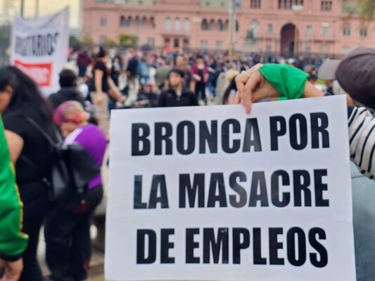 Marcha de la bronca en Argentina. 19S. AMEXI Foto cortesía