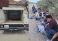 31 migrantes detenidos en el desierto de California por la Patrulla Fronteriza.