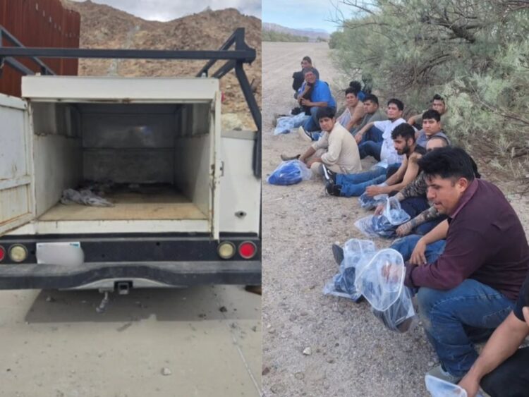 31 migrantes detenidos en el desierto de California por la Patrulla Fronteriza.