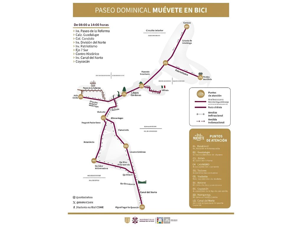 Paseo Dominical Muévete en Bici. AMEXI Foto