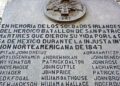 Placa en memoria del Batallón de San Patricio