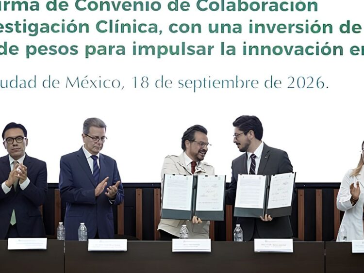 Presentación del acuerdo del IMSS con American Chambers. AMEXI Foto