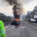 incendio de tráiler