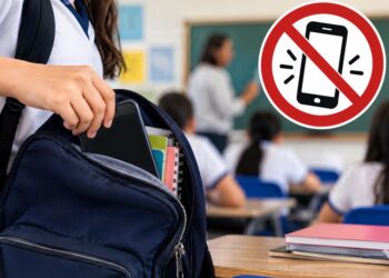 Uso de celulares en las escuelas. AMEXI Foto