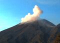 El Popocatépetl mantiene emisiones de vapor y gases hacia el noroeste | AMEXI/FOTO: Cenapred