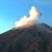 El Popocatépetl mantiene emisiones de vapor y gases hacia el noroeste | AMEXI/FOTO: Cenapred