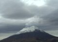 Popocatépetl registra una exhalación de baja intensidad con emisión de vapor y gases volcánicos.