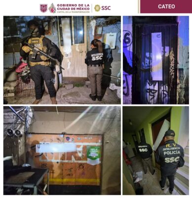En la Ciudad de México, policías capitalinos y efectivos federales cumplimentaron dos órdenes de cateo
