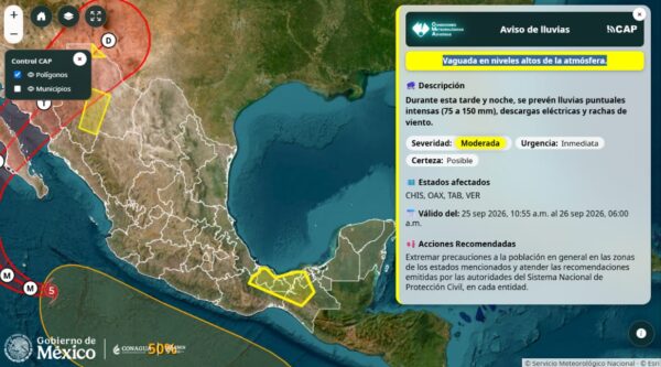 Monzón mexicano e inestabilidad atmosférica
