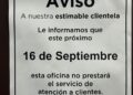 ¿Abren los bancos el 16 de septiembre, día de la Independencia?