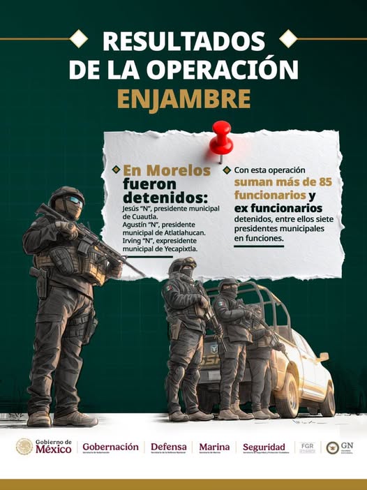 Diputadas del PAN exigieron al secretario de Seguridad, Omar García Harfuch, fortalecer el operativo "Enjambre" en Morelos
