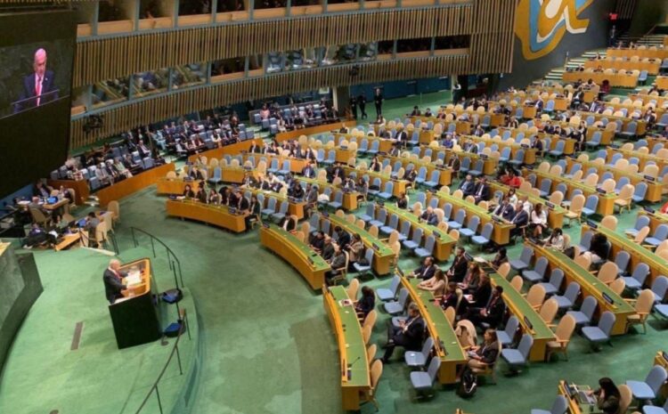 El primer ministro de Israel, Benjamín Netanyahu, habló en la Asamblea General de la ONU, luego de que representantes de 77 naciones árabes, latinoamericanas, africanas y europeas abandonaron el salón al inicio de su intervención, en rechazo a su presencia