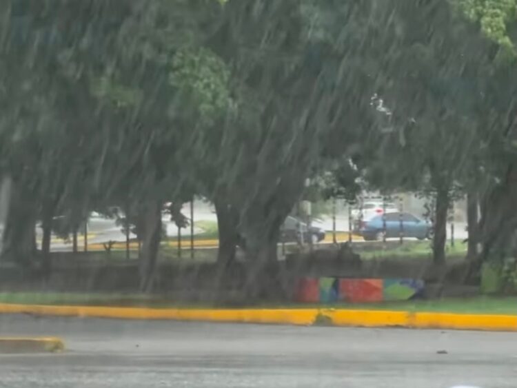 Imagen de lluvia intensa como referencia del pronóstico del Servicio Meteorológico Nacional, que prevé precipitaciones fuertes a intensas, posibles inundaciones, granizo y rachas de viento en distintas regiones de México.