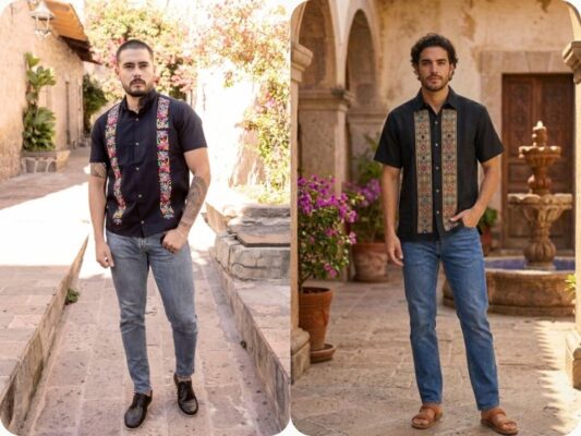 Outfits mexicanos modernos para hombres en las Fiestas Patrias