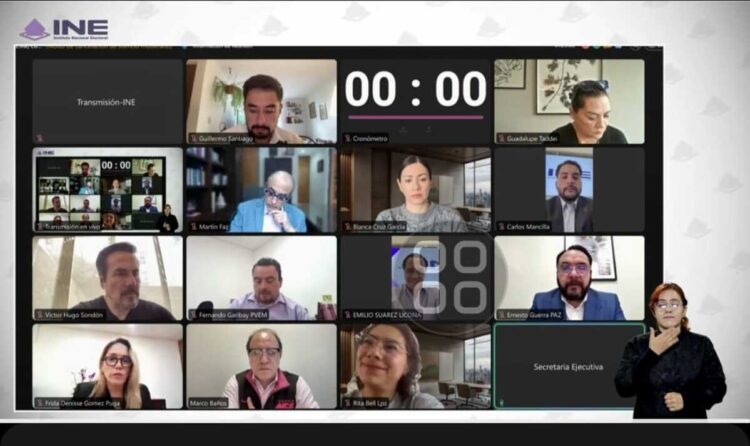 Oposición reclama al INE sesionar de manera virtual en periodo electoral