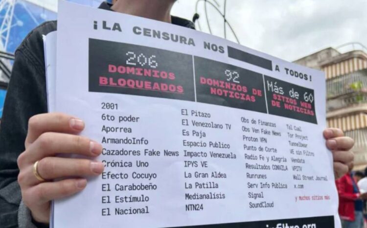 El Sindicato Nacional de Trabajadores de la Prensa denuncia la censura contra medios de comunicación en Venezuela