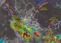Tormenta tropical Polo provoca lluvias fuertes a intensas en 20 estados. | AMEXI/FOTO: X @conagua_clima
