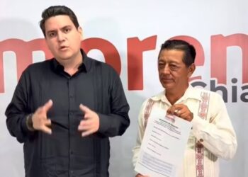 Ranulfo Llaven Abarca, hermano del fiscal Jorge Luis Llaven Abarca, tras la detención del alcalde y su antecesor. AMEXI/FOTO/ Redes Sociales