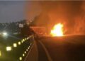 Tragedia. Dos personas perdieron la vida calcinadas durante un aparatoso accidente registrado anoche en la carretera Toluca-Naucalpan