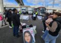 Bloqueo de madres buscadoras en la México-Toluca. 21 de octubre de 2026. AMEXI Foto Jose Luis Simón