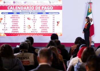 Del 3 al 27 de noviembre se realiza el pago de las pensiones de Bienestar correspondiente al bimestre noviembre-diciembre