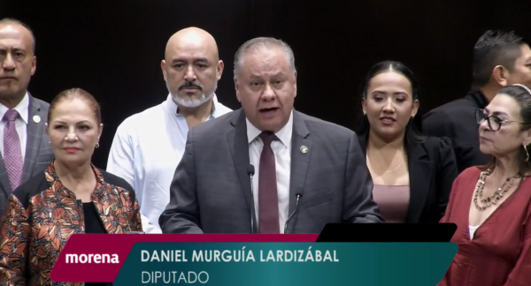 El diputado de Morena, Daniel Murguía Lardizábal, respaldó el dictamen. AMEXI/Foto: @Mx_Diputados
