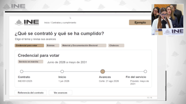 INE presenta Portal de Transparencia y solicita auditoría a la ASF. AMEXI/Foto: INE
