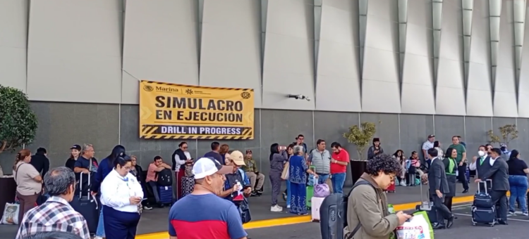 Simulacro de sismo en el AICM: fecha, hora y qué deben saber los pasajeros. AMEXI/Foto: @AICM_mx
