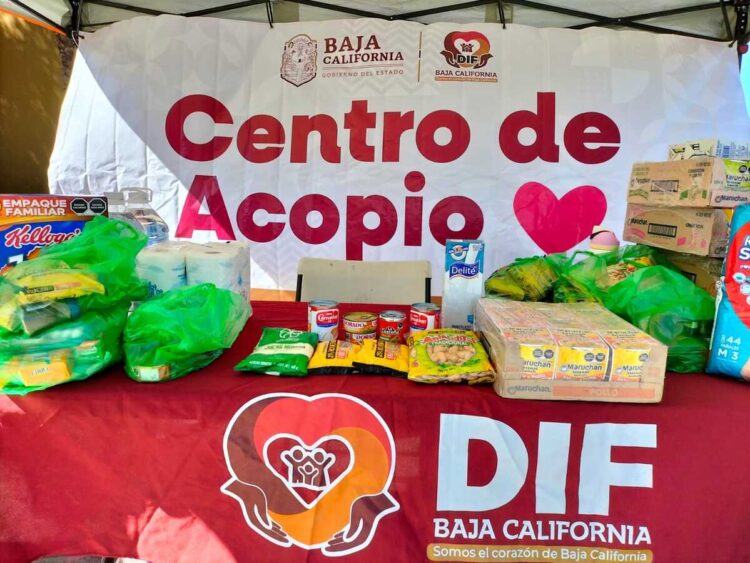 Habilitan centros de acopio en BC en apoyo a damnificados por Rachel