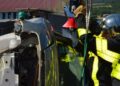 Grúa choca contra seis vehículos en Ecatepec