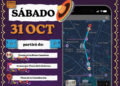 Infografía con la ruta del Gran Desfile de Día de Muertos 2026 en la Ciudad de México, desde la Glorieta de la Diana Cazadora hasta el Zócalo, pasando por Paseo de la Reforma y el Centro Histórico.
