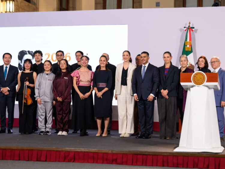 Claudia Curiel de Icaza durante la presentación de los resultados de la Secretaría de Cultura a dos años de gobierno.