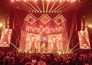 Bronco durante “El Gran Baile” en la Arena Monterrey, donde celebró 47 años de trayectoria con dos conciertos de más de tres horas.